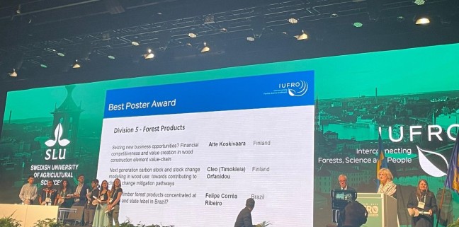 ForestPaths partner wins ‘Best Poster Award’ during the 26th IUFRO conference