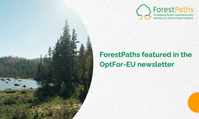 ForestPaths featured in the OptFor-EU newsletter