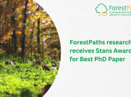 ForestPaths researcher receives Stans Award for Best PhD Paper